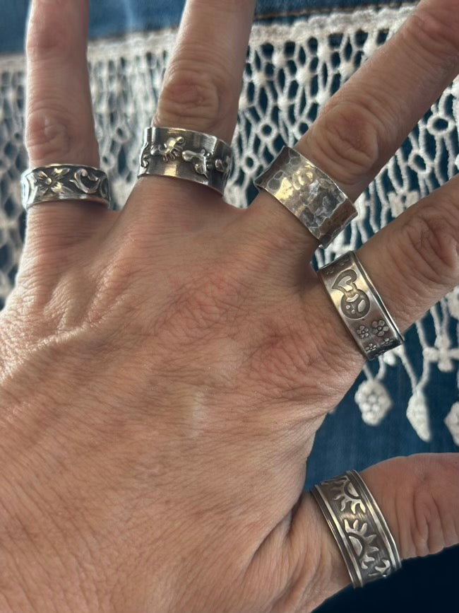 Chunky Silver Rings